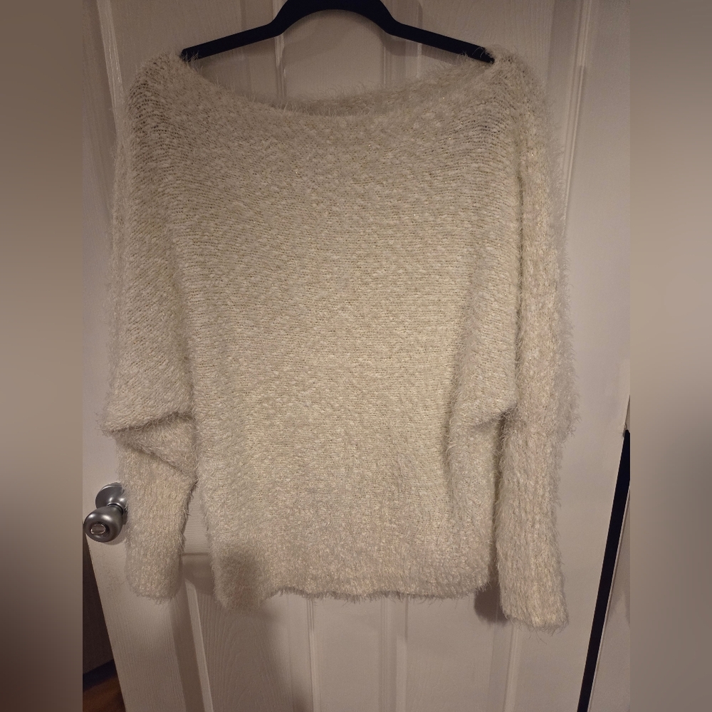 Maurices Off-the-Shoulder Cream Sweater